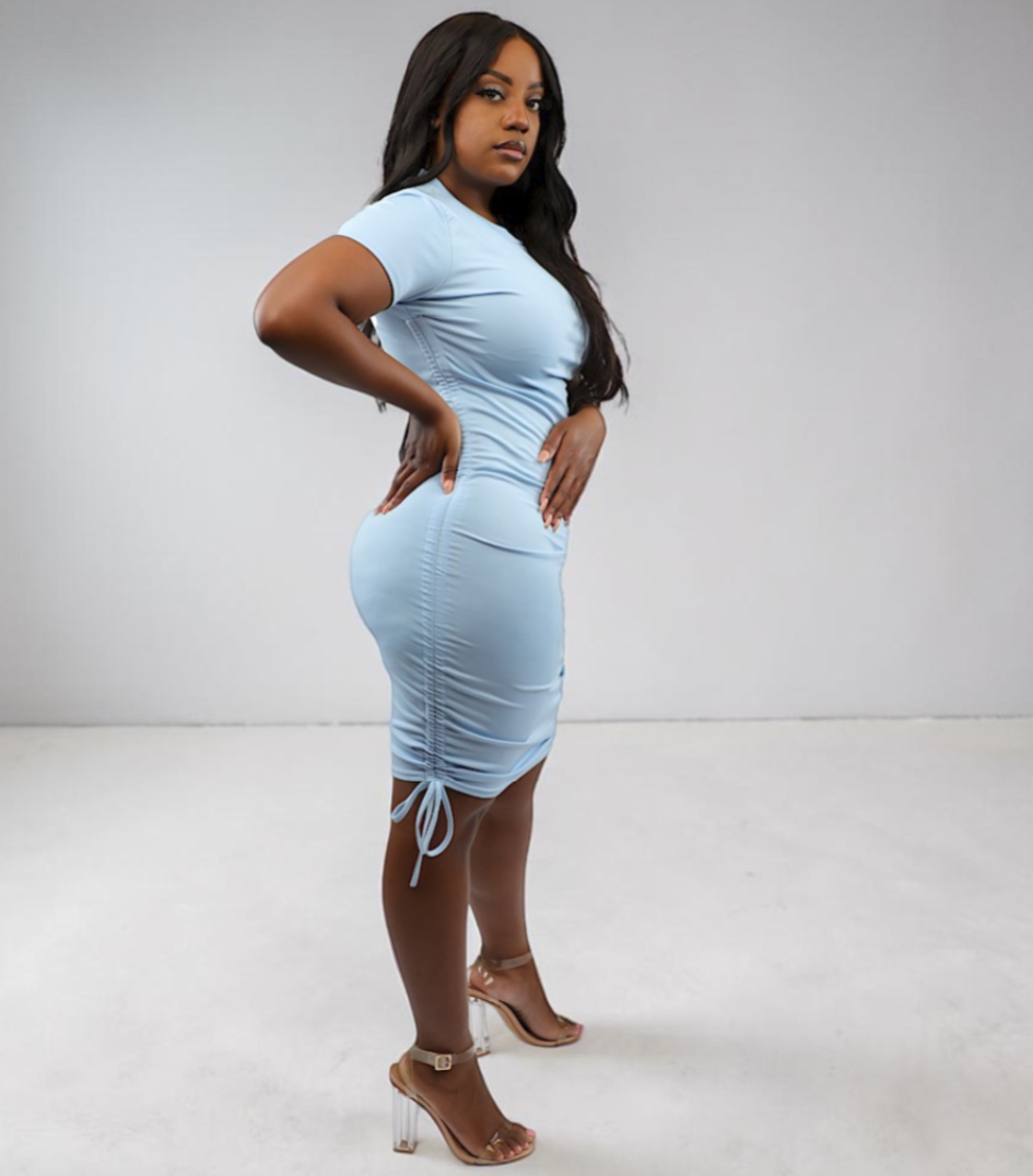 Blue Haze Midi Dress