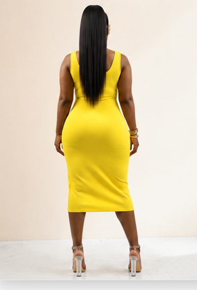 Good As Gold Midi Dress