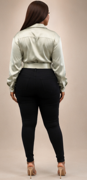 Sage Society Blouse
