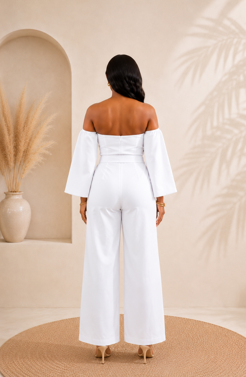 White Linen Dreams Jumpsuit
